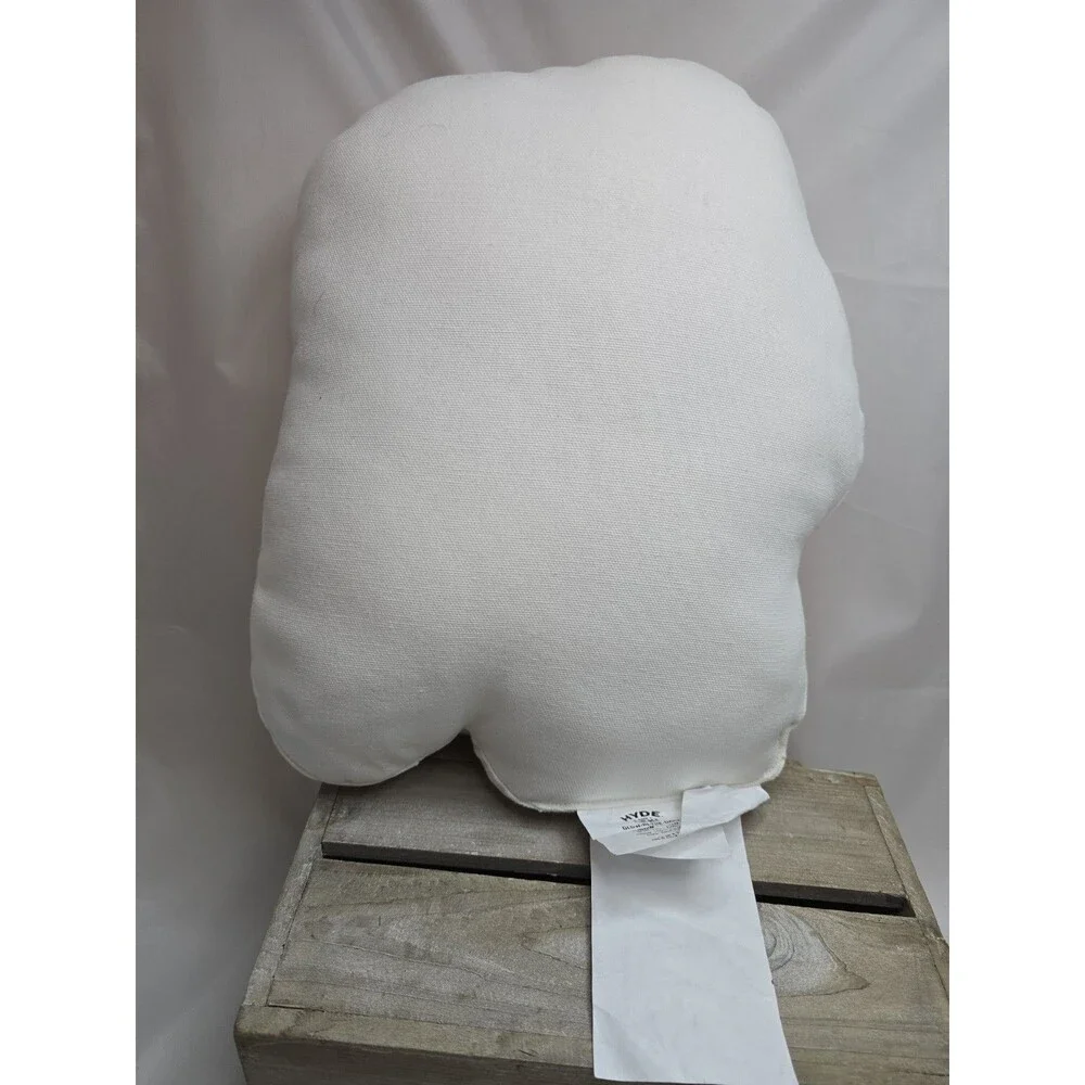 Hyde & Eek Glow in the Dark Mummy Skull Skeleton Shaped Throw Pillow Halloween